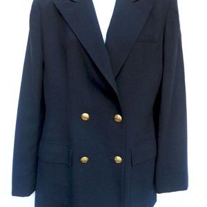 Ralph Lauren Women's Blue Wool Blazer